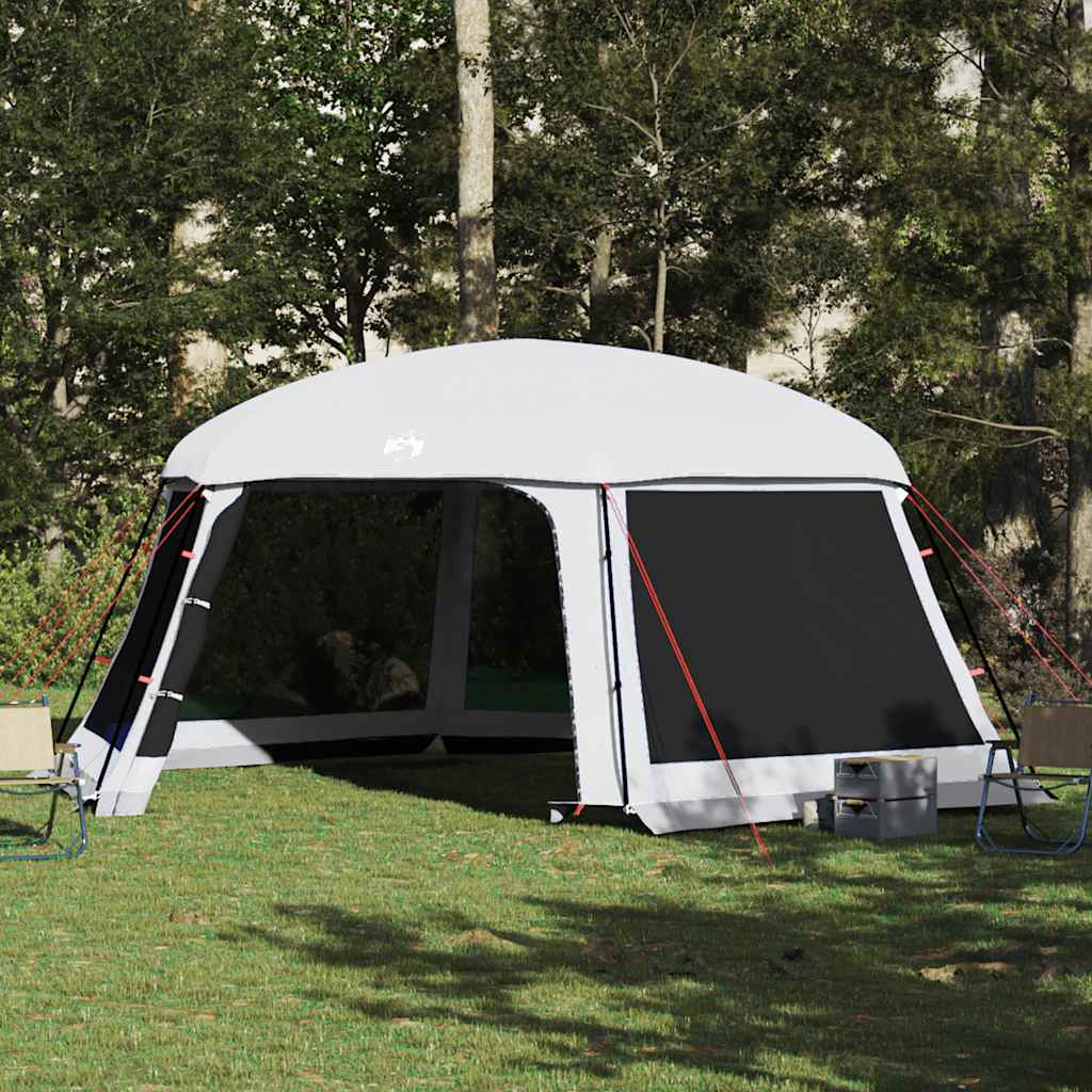 Tente de piscine Vidaxx avec parois grillagées extérieures amovibles 618x532 cm gris