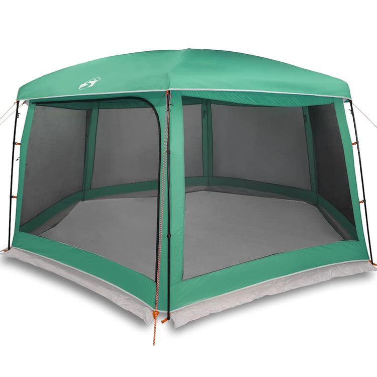 Vidaxx tente de piscine extérieur amovible parois grillagées 670x590 cm vert d'eau