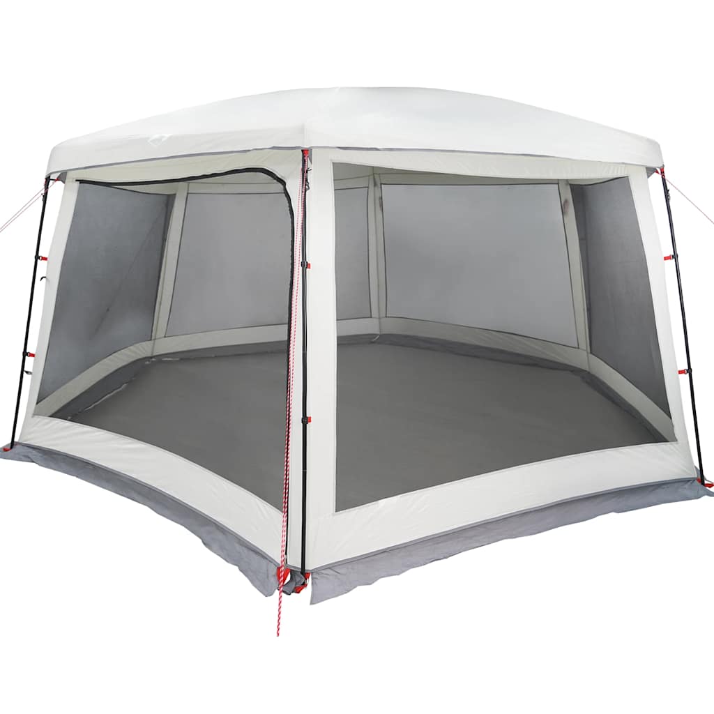 Tente de piscine Vidaxx avec parois grillagées extérieures amovibles 670x590 cm gris