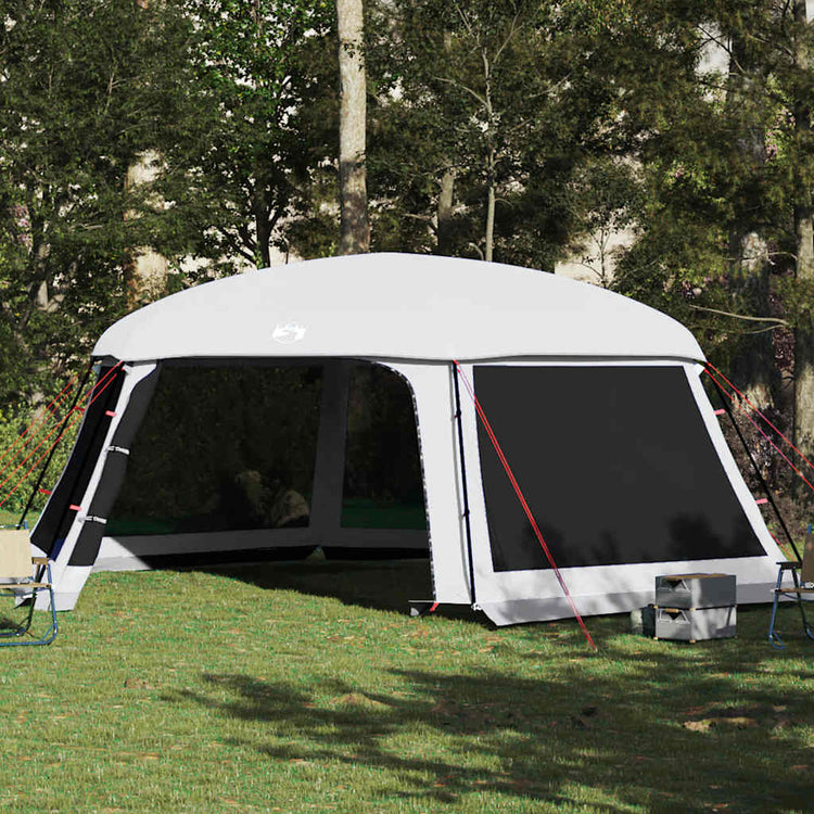 Tente de piscine Vidaxx avec parois grillagées extérieures amovibles 670x590 cm gris