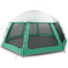 Vidaxx tente de piscine extérieur amovible parois grillagées 510x510 cm vert d'eau