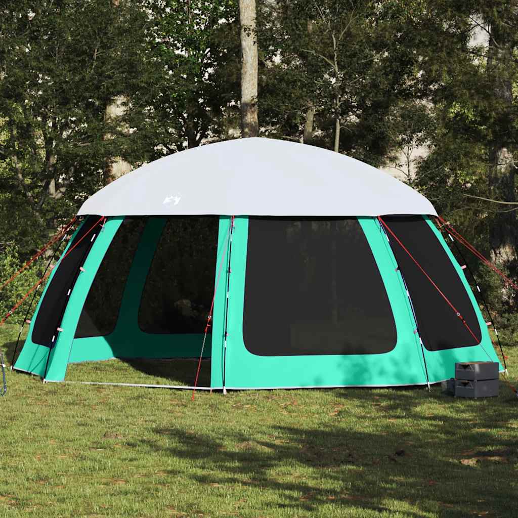 Vidaxx tente de piscine extérieur amovible parois grillagées 510x510 cm vert d'eau