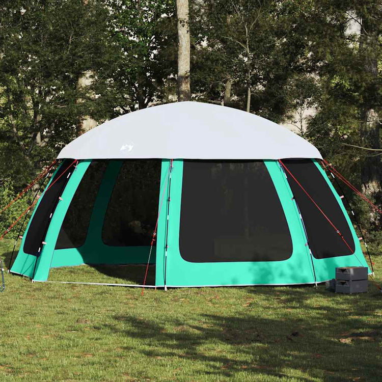 Vidaxx tente de piscine extérieur amovible parois grillagées 510x510 cm vert d'eau