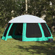 Vidaxx tente de piscine extérieur amovible parois grillagées 510x510 cm vert d'eau