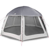 Tente de piscine Vidaxx avec parois grillagées extérieures amovibles 510x510 cm gris