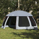 Tente de piscine Vidaxx avec parois grillagées extérieures amovibles 510x510 cm gris