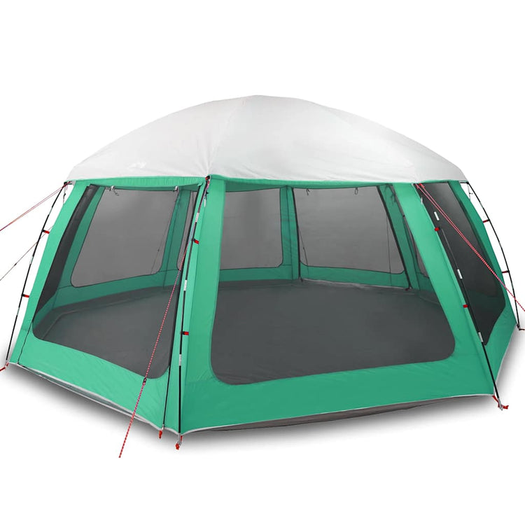 Vidaxx tente de piscine extérieur amovible parois grillagées 612x612 cm vert d'eau