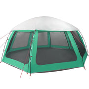 Vidaxx tente de piscine extérieur amovible parois grillagées 612x612 cm vert d'eau - afbeelding 3