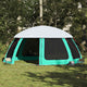 Vidaxx tente de piscine extérieur amovible parois grillagées 612x612 cm vert d'eau