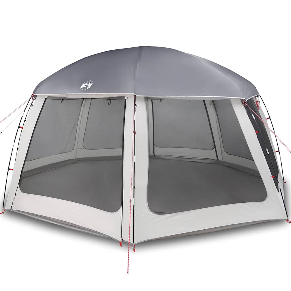 Tente de piscine Vidaxx avec parois grillagées extérieures amovibles 612x612 cm gris