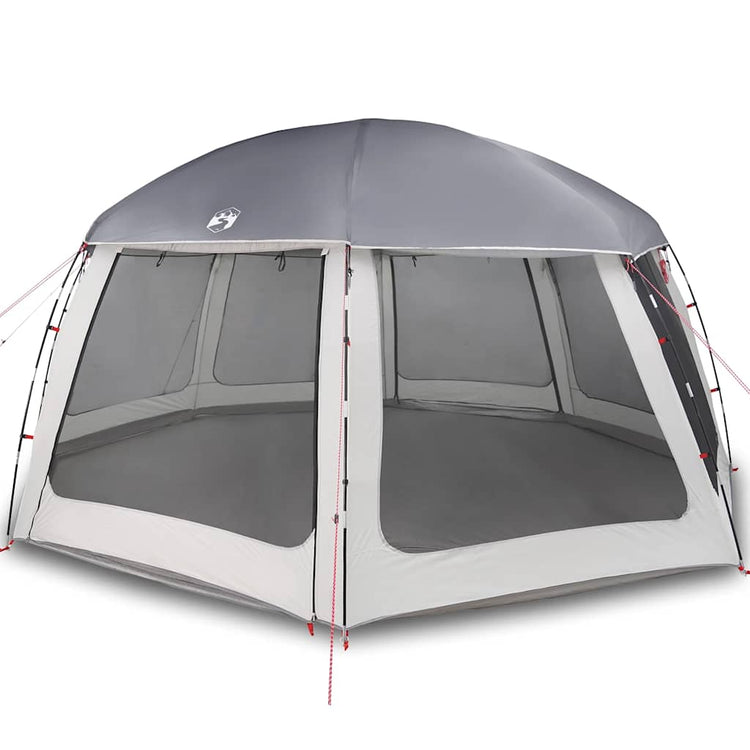 Tente de piscine Vidaxx avec parois grillagées extérieures amovibles 612x612 cm gris