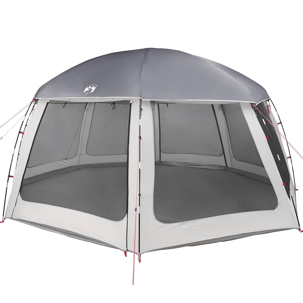 Tente de piscine Vidaxx avec parois grillagées extérieures amovibles 612x612 cm gris