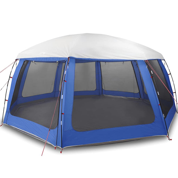 Tente de piscine Vidaxx tente d'extérieur amovible parois grillagées bleu azur