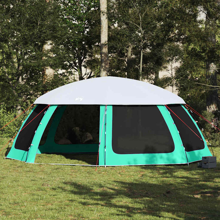 Vidaxx tente de piscine extérieur amovible parois grillagées 690x690 cm vert d'eau