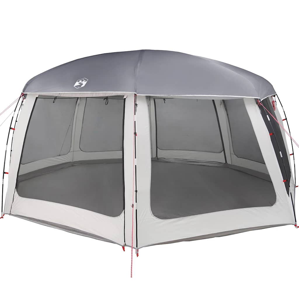 Tente de piscine Vidaxx avec parois grillagées extérieures amovibles 690x690 cm gris