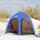 Tente de piscine VidaXL avec toit bleu azur 366 x 305 x 231 cm