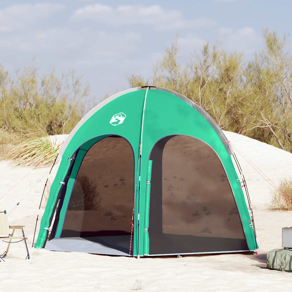 Vidaxx tente de piscine vert d'eau 366 x 305 x 231 cm polyester et fibre de verre