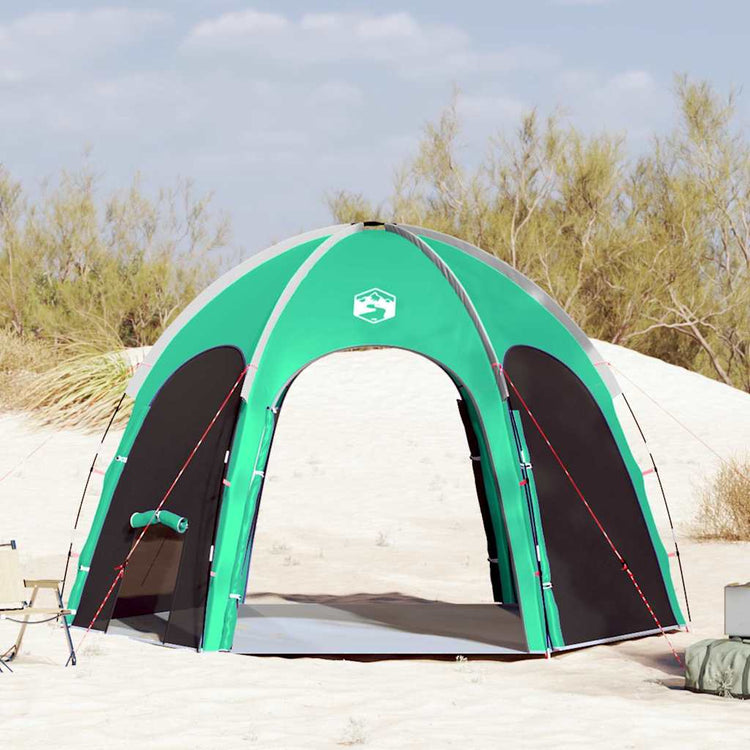 Vidaxx tente de piscine vert d'eau 366 x 305 x 231 cm polyester et fibre de verre
