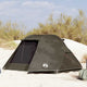 VidaXL tente de pêche 3 personnes imperméable marron
