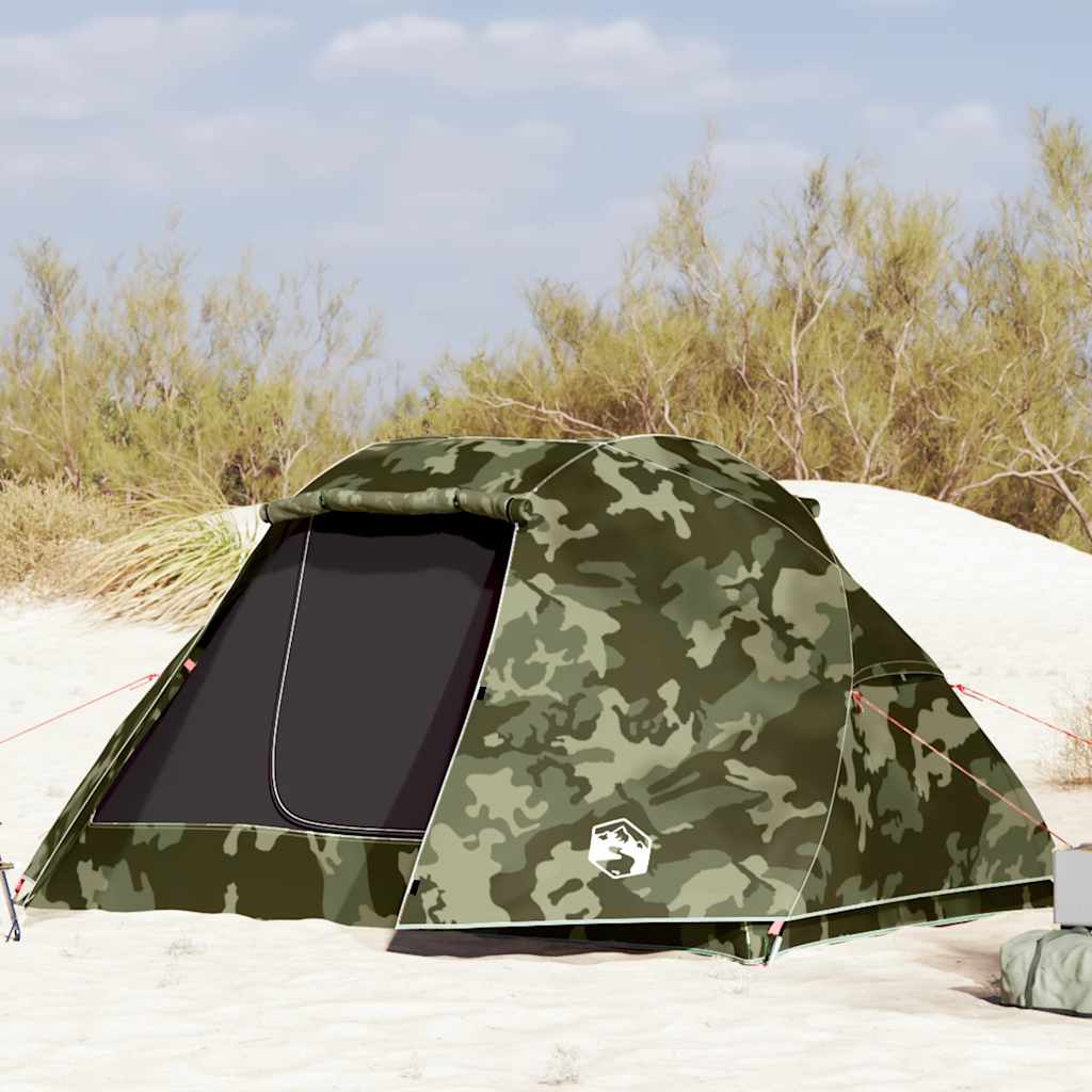 Tente de pêche VidaXL camouflage imperméable 5 personnes