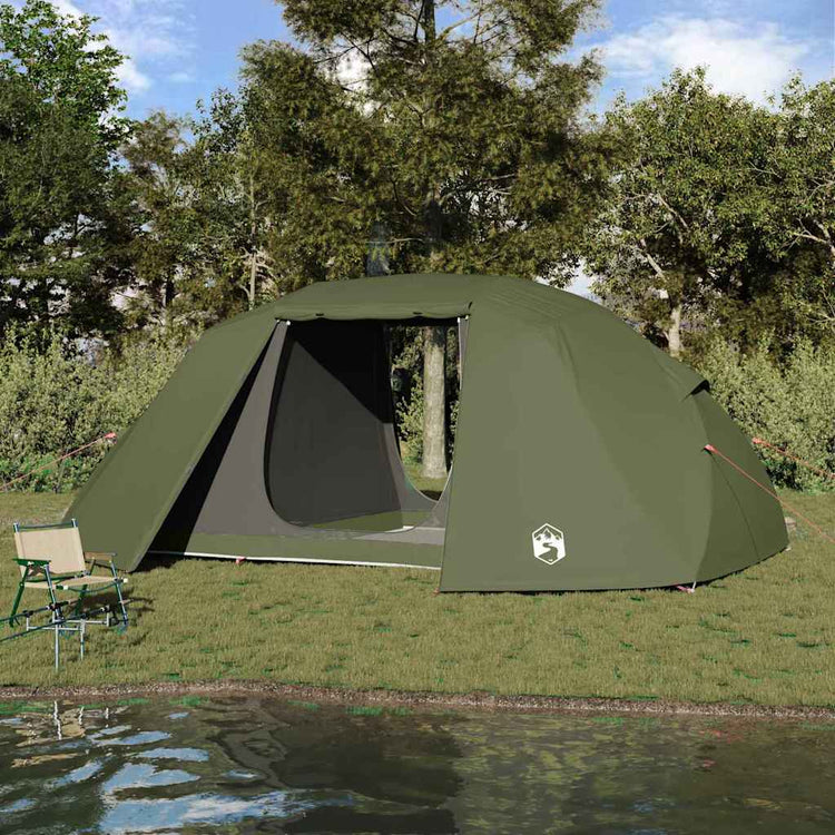 Vidaxx tente de pêche vert olive 514 x 465 x 187 cm polyester et fibre de verre