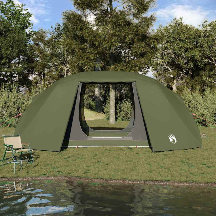 Vidaxx tente de pêche vert olive 514 x 465 x 187 cm polyester et fibre de verre