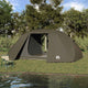 Tente de pêche Vidaxx avec toit marron 514 x 465 x 187 cm polyester et fibre de verre