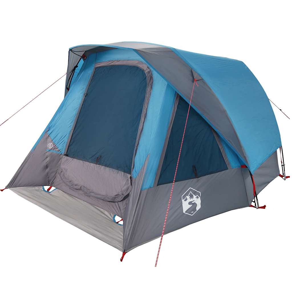 Tente VidaXL 4 personnes imperméable bleue