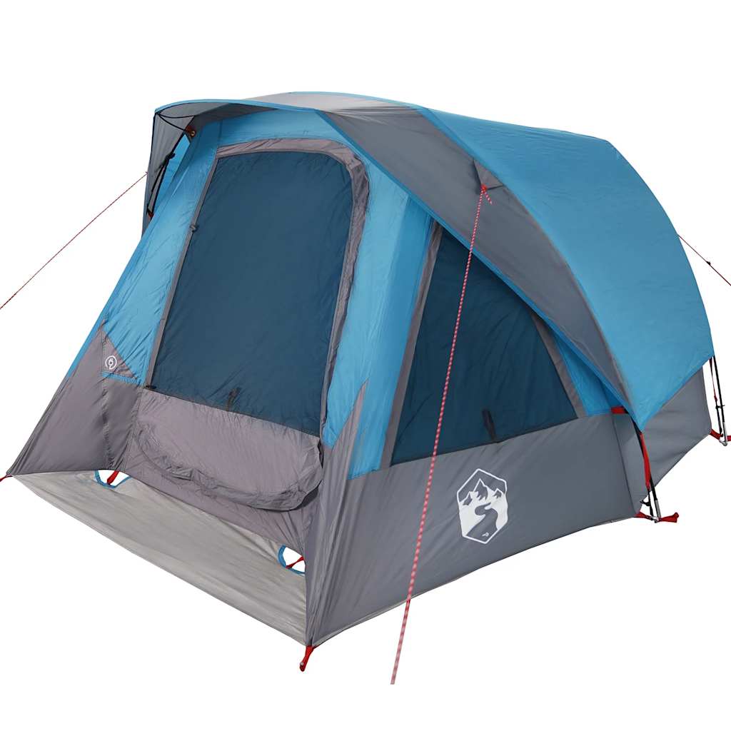 Tente familiale VidaXL 6 personnes imperméable bleue