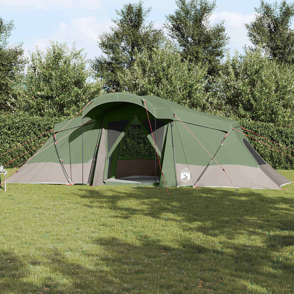 Tente familiale Vidaxx avec toit vert et gris 721 x 335 x 212 cm