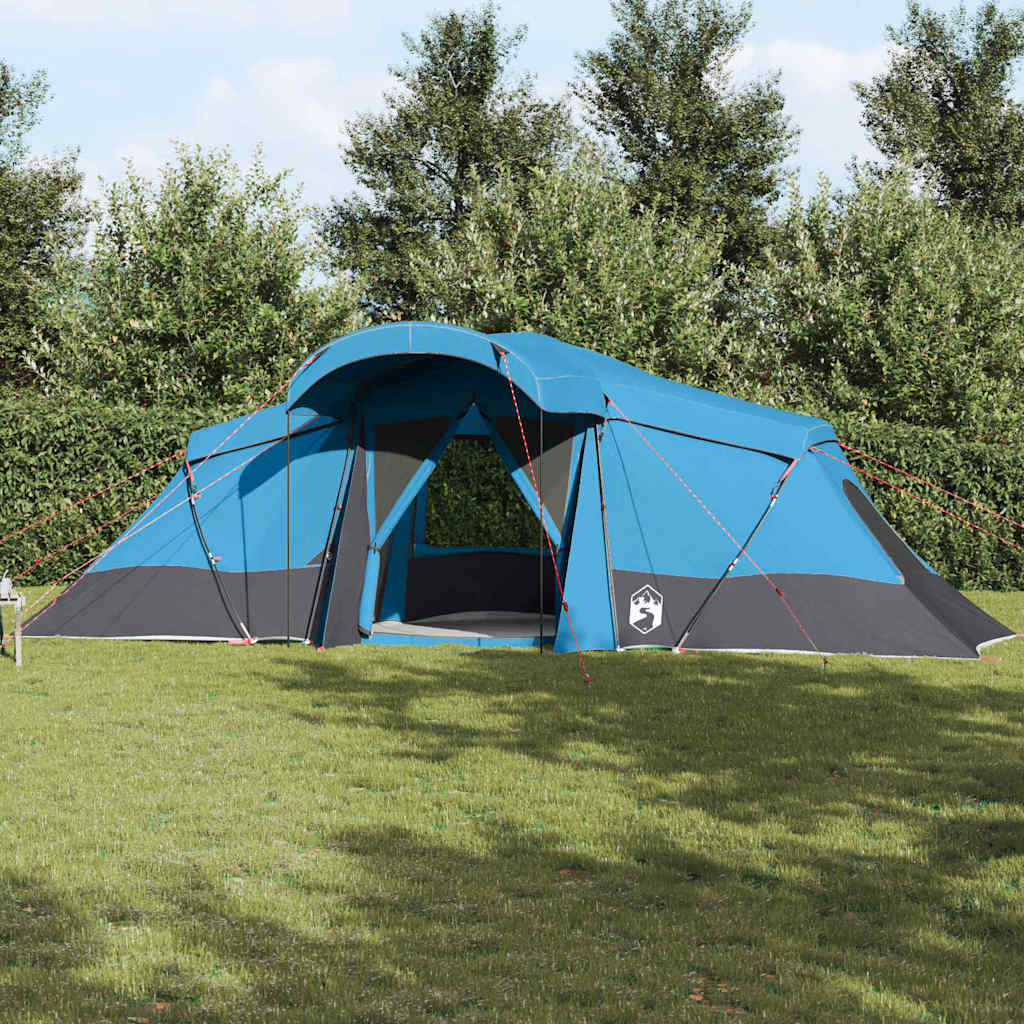 Tente familiale Vidaxx avec toit bleu et gris 721 x 335 x 212 cm