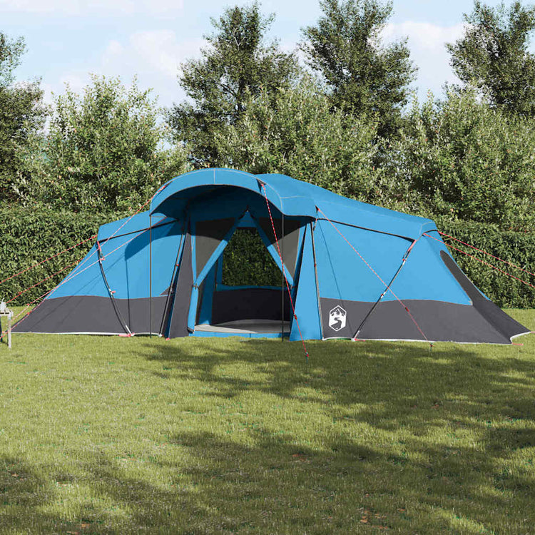 Tente familiale Vidaxx avec toit bleu et gris 721 x 335 x 212 cm