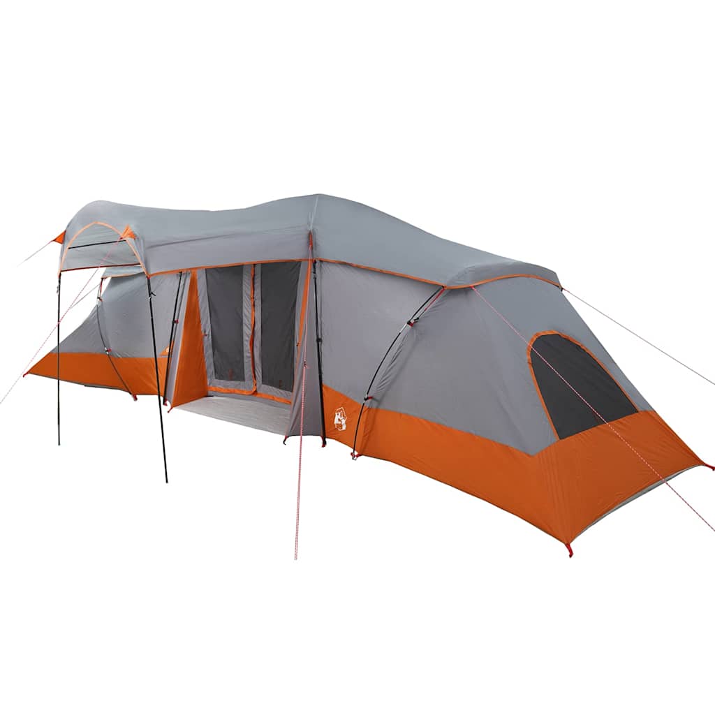 Tente familiale Vidaxx avec toit gris et orange 721 x 335 x 212 cm