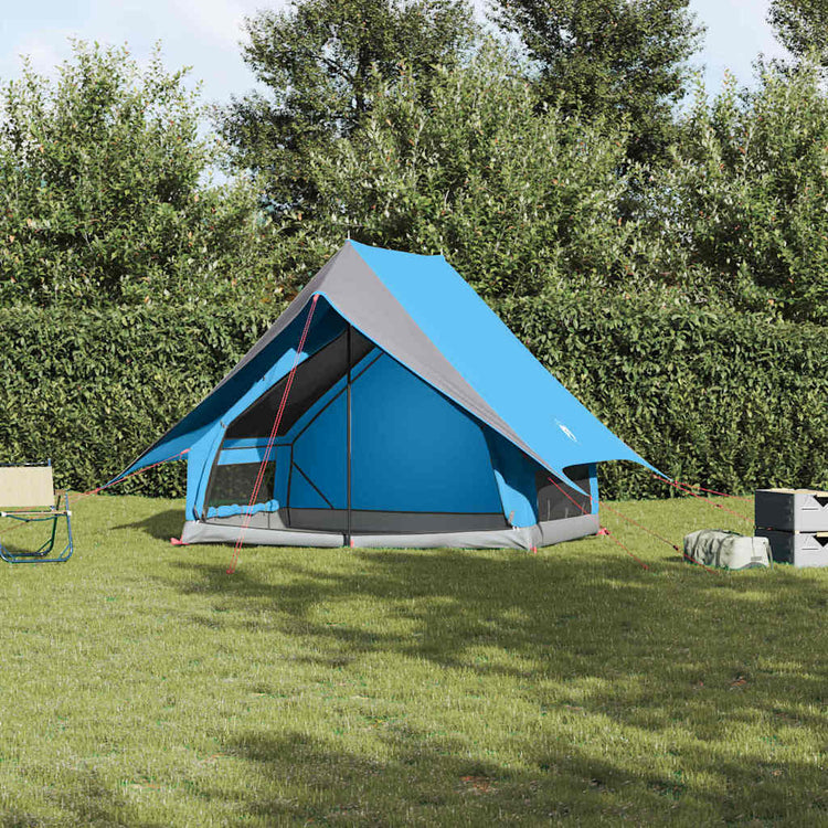 Tente familiale Vidaxx avec toit bleu et gris 315 x 286 x 200 cm