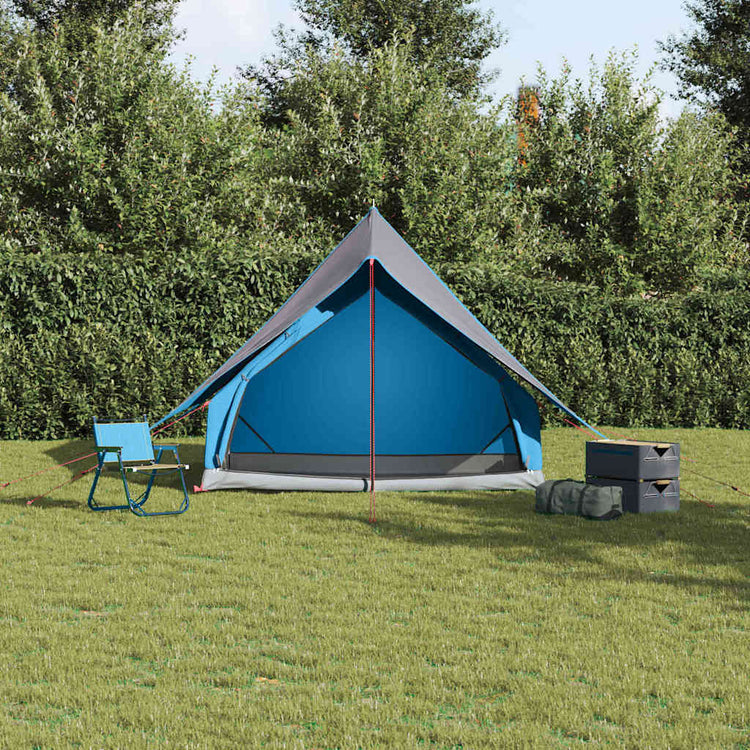 Tente familiale Vidaxx avec toit bleu et gris 315 x 286 x 200 cm