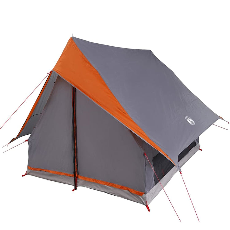 Tente familiale Vidaxx avec toit gris et orange 315 x 286 x 200 cm