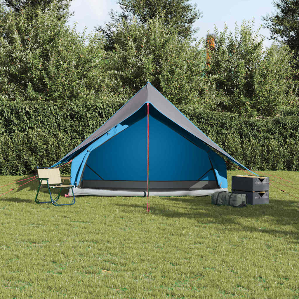 Tente familiale Vidaxx avec toit bleu et gris 315 x 286 x 200 cm