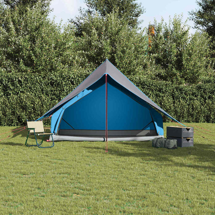 Tente familiale Vidaxx avec toit bleu et gris 315 x 286 x 200 cm
