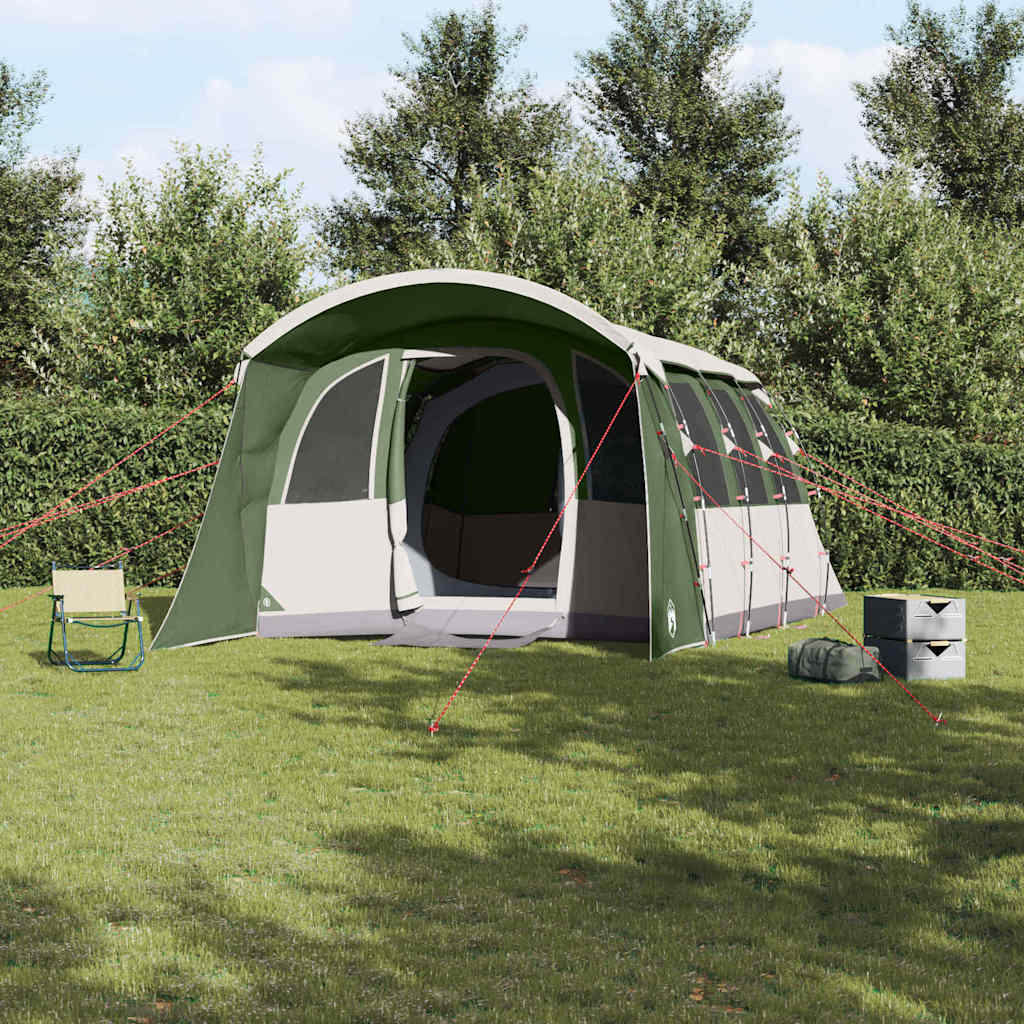 Tente familiale Vidaxx avec toit vert et blanc 576 x 325 x 213 cm