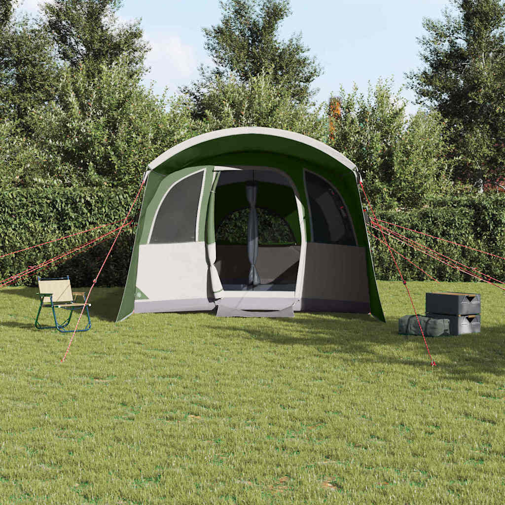Tente familiale Vidaxx avec toit vert et blanc 576 x 325 x 213 cm