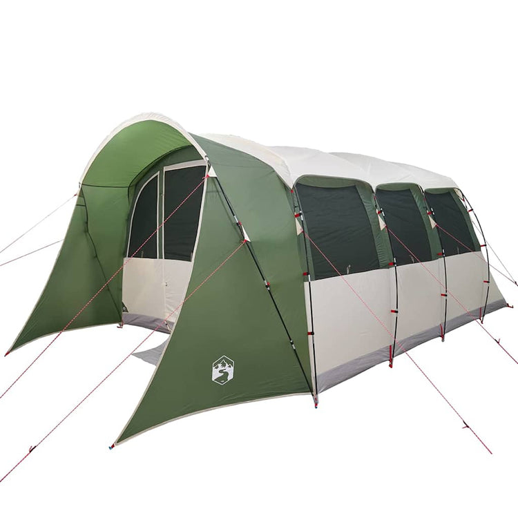 Tente familiale Vidaxx avec toit vert et blanc 576 x 325 x 213 cm