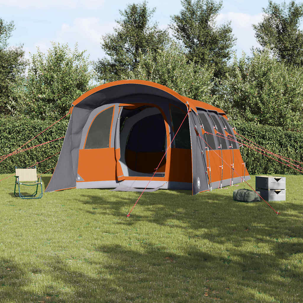 Tente familiale Vidaxx avec toit gris et orange 576 x 325 x 213 cm