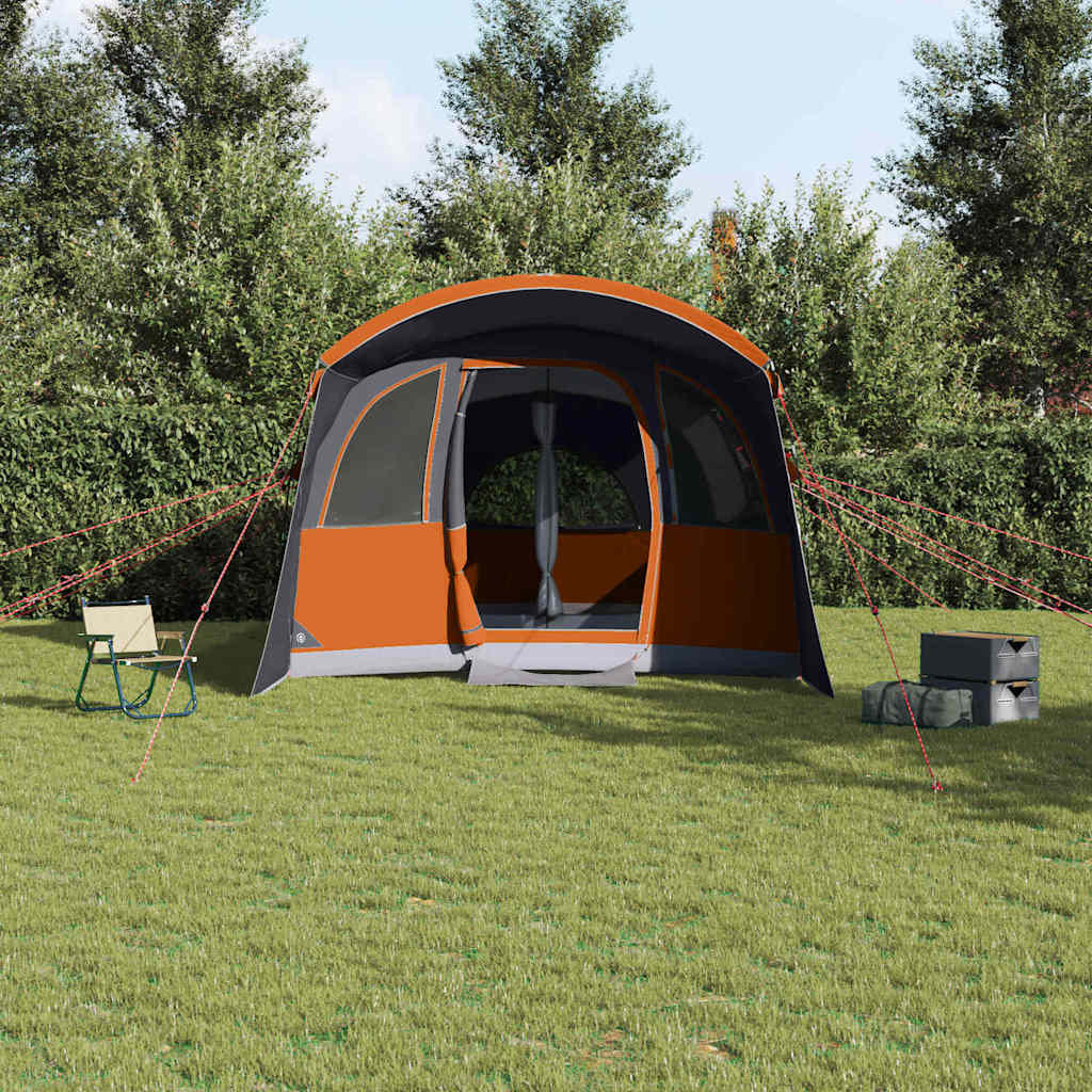 Tente familiale Vidaxx avec toit gris et orange 576 x 325 x 213 cm