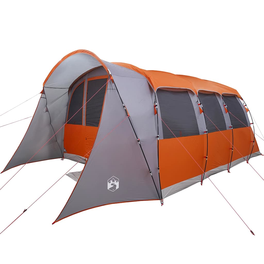 Tente familiale Vidaxx avec toit gris et orange 576 x 325 x 213 cm