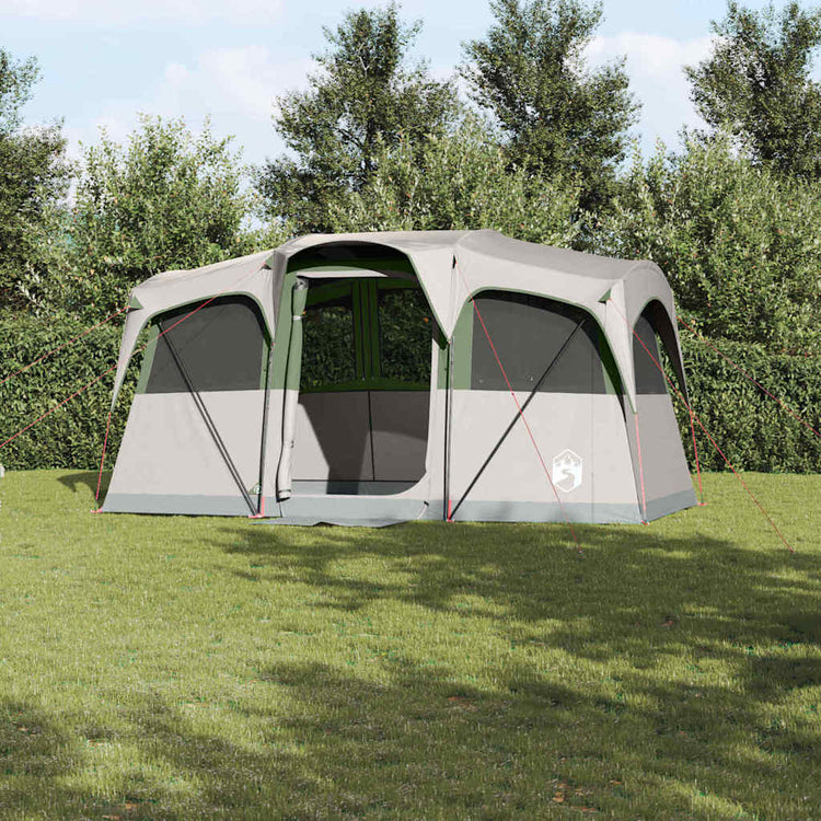 Tente familiale Vidaxx blanc et vert 435 x 255 x 216 cm polyester et acier