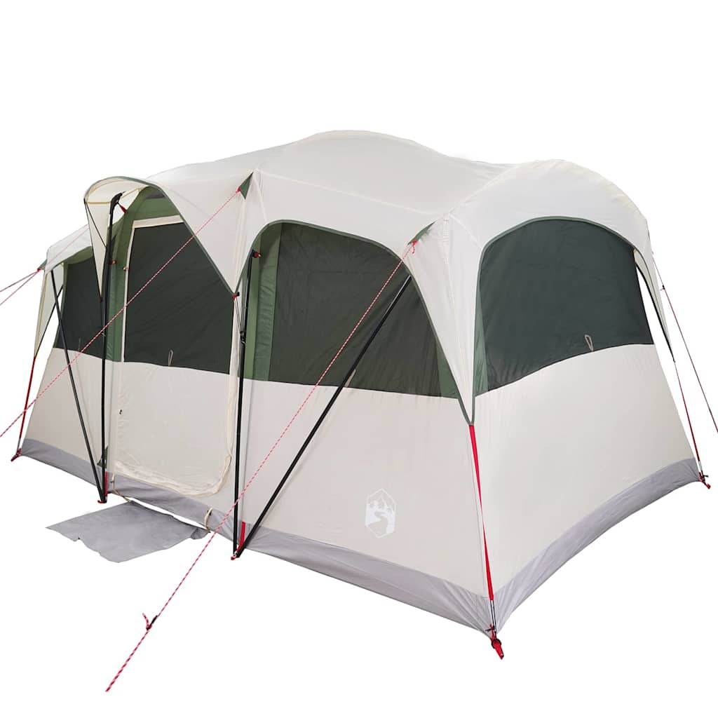 Tente familiale Vidaxx blanc et vert 435 x 255 x 216 cm polyester et acier