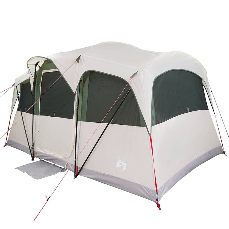 Tente familiale Vidaxx blanc et vert 435 x 255 x 216 cm polyester et acier