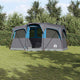 Tente familiale Vidaxx bleu et gris 435 x 255 x 216 cm polyester et acier