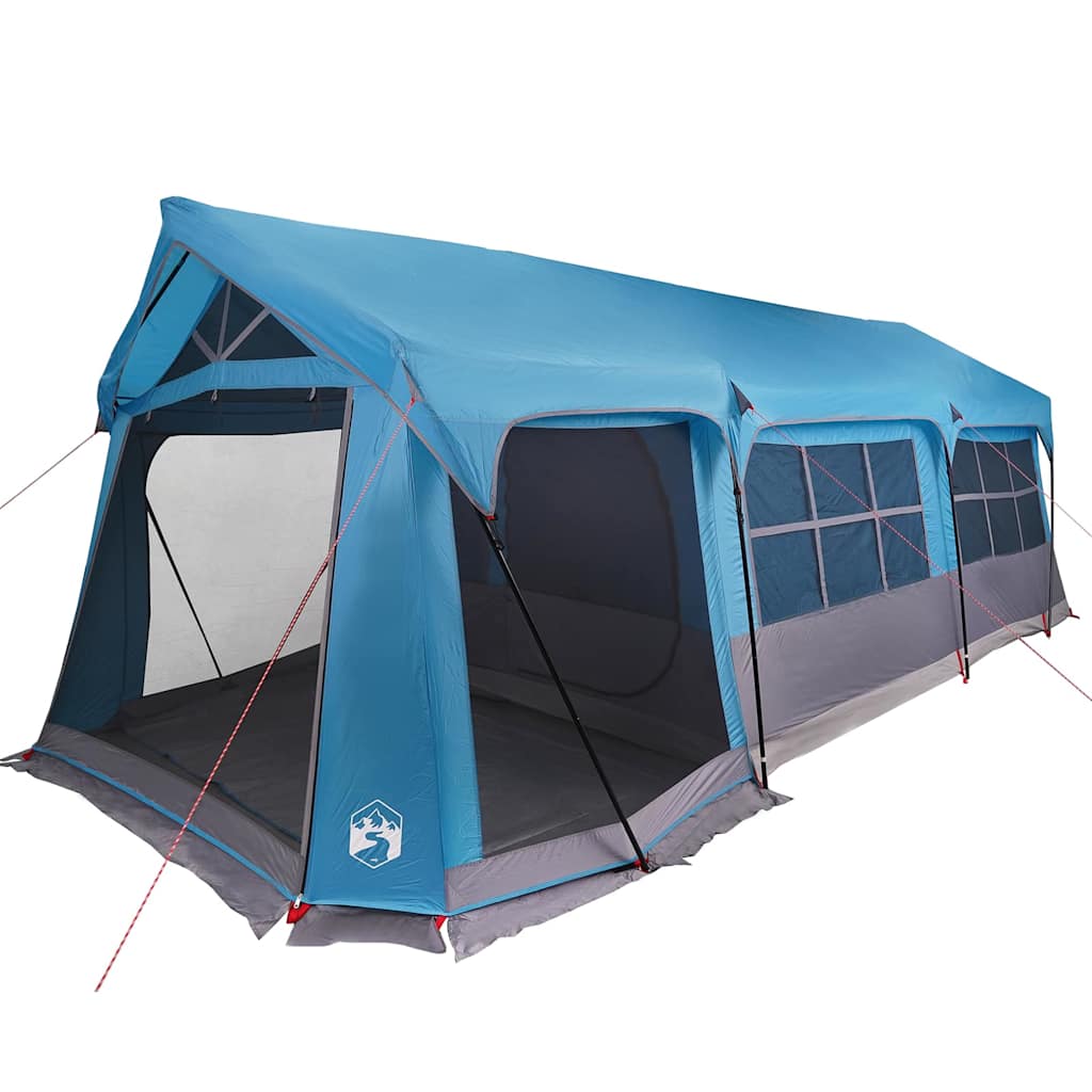 Tente familiale Vidaxx avec toit bleu et gris 620 x 322 x 240 cm polyester