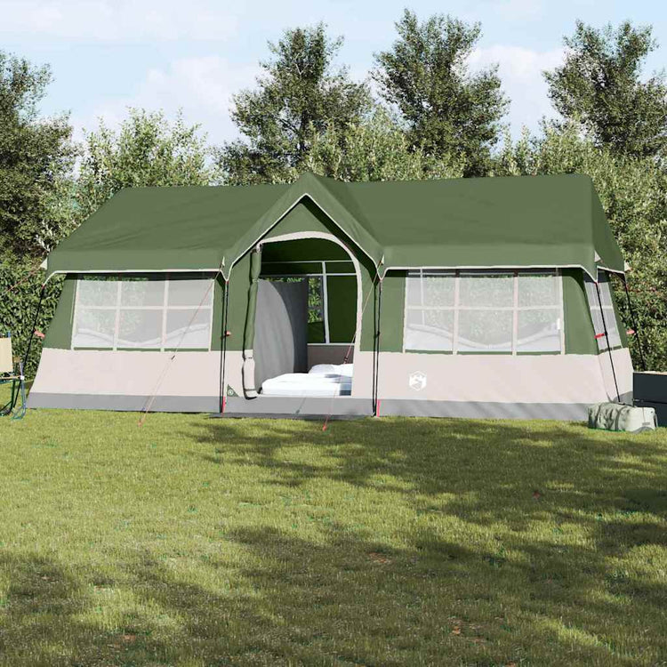 Tente familiale Vidaxx vert et beige 622 x 295 x 238 cm polyester et acier